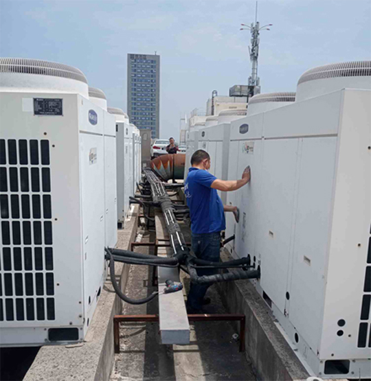 通榆中央空调制热和不制冷系统维修方法